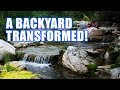 STUNNING POND Transforms a Backyard!