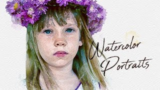 Photoshop: How to Quickly Create the Look of Beautiful, Watercolor Portraits