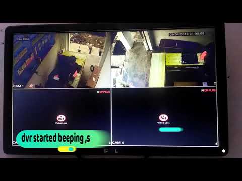 SOLUTION !!! CP PLUS DVR  (ERROR - NO  HARD DISK) & BEEPING !! HOW TO STOP CP PLUS DVR BUZZER, ALARM