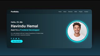 🔥Create a Portfolio Website with HTML &amp; CSS | Responsive Design✨