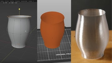 Design and 3D Print a Simple Cup in Blender & Prusa Slicer via Spiral Vase mode