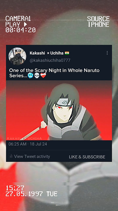 Itachi Uchiha killed his clan 🤯