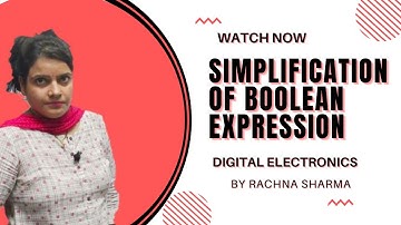 Simplification of boolean expression in Hindi#booleanexpression #simplification #digitalelectronics