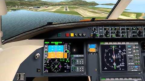 X-Plane 10 - Landindg at Nice Côte D