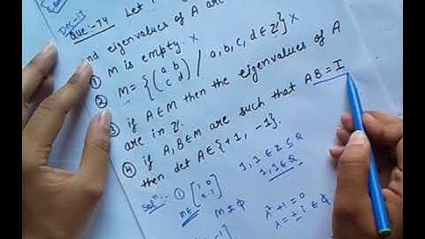 CSIR NET mathematics Dec 2017 question of linear algebra