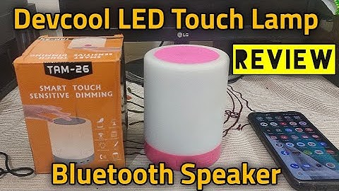 Devcool LED Touch Lamp Bluetooth Speaker, Wireless HiFi Speaker Light, USB Rechargeable Portable