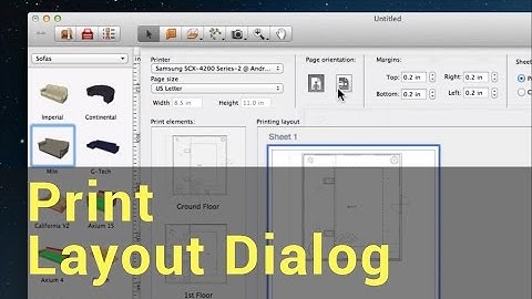 Live Interior 3D Tutorials - Print Layout dialog