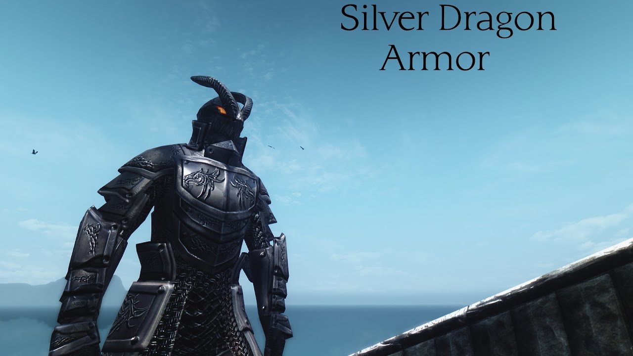 Skyrim Armor Mod: Silver Dragon Armor - YouTube.