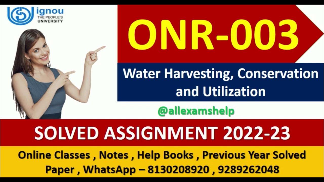 onr 003 solved assignment 2022 23