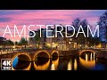 Amsterdam 4K Ultra HD | Scenic City View | Aerial Drone Footage | Calm and Relaxation Music