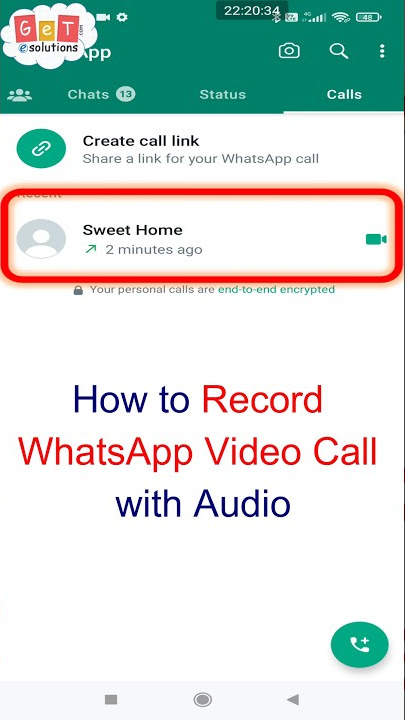 How to Record Whatsapp Video call with Audio without any app #shorts #viral #whatsapp #trending