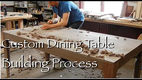 Contemporary Dining Table building process by Douc...