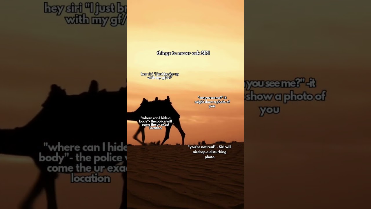 Things to never ask Siri.