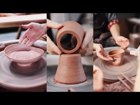 Pottery Wheel Throwing Bloopers and Fails (#Shorts)