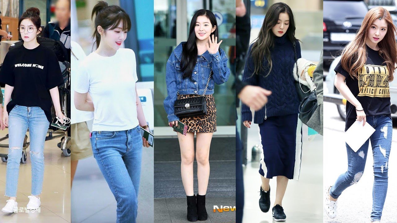 IRENE Red Velvet Airport fashion [ K-Star ] - YouTube