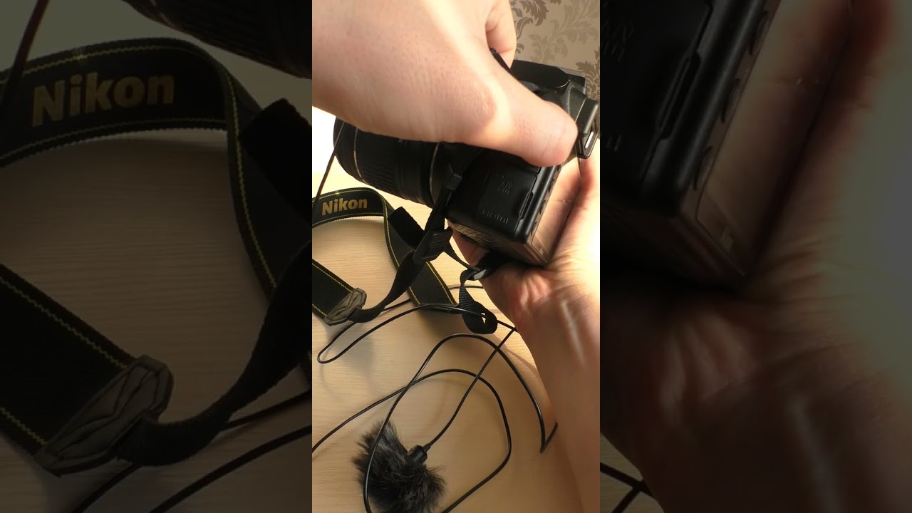 Как подключить петличный микрофон к фотоаппарату