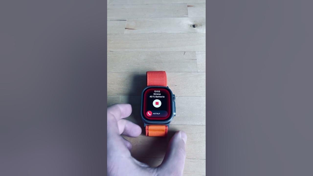 Apple Watch Ultra Sirene - YouTube