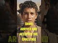 👉 David Faced the Giant With Faith | Bible Motivation ✝️ #bibleshorts #christianmotivation #trustgod