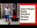 Boxing Stance For Beginners - Right hand (Orthodox)