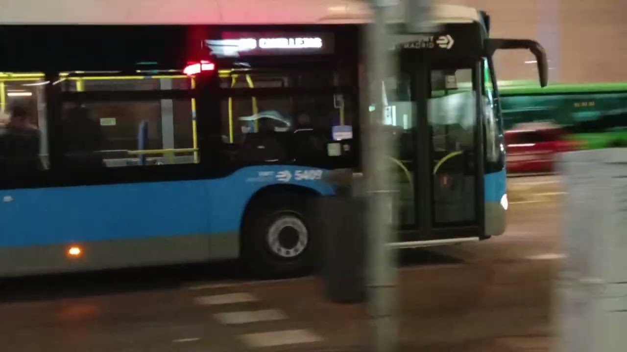 Here is the Emt bus 5409 on the number 48 in Madrid Monday 2 March 2026