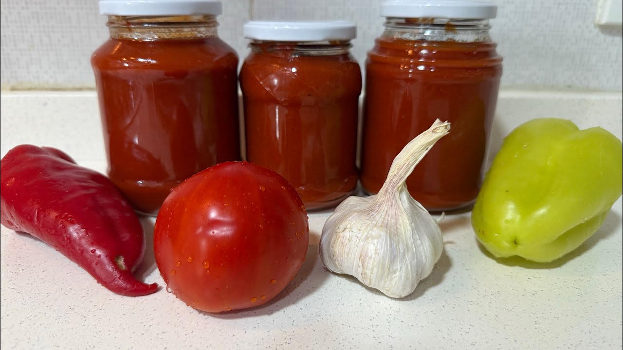 🍅ÇOX FAYDALI 🫑QATQISIZ KETÇUPUN 🌶️HAZIRLANMASI#recipe#qışahazırlıq#ketçap 