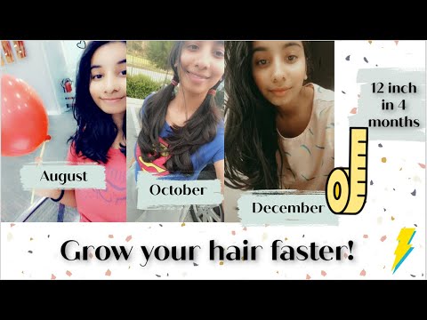 How To Grow Long Hair Faster! 12 inch in 4 months! Hair Growth Tips
