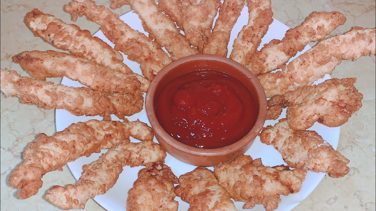 Crispy chicken fingers (strips) without drinking oil YouTube