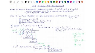 L3 3.5 How to divide polynomials, long division