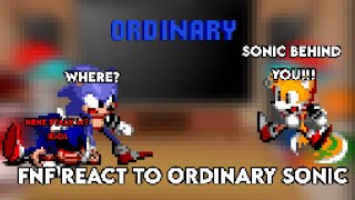 FNF React To Ordinary Sonic VS Spinning Tails // Sonic.EXE // FNF Mod // Friday Night Funkin //