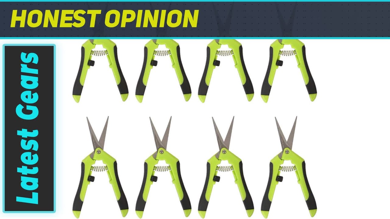 8 Pack 6.5 Inch Bud Trimming Scissors – Best Ultra Sharp Garden Clippers