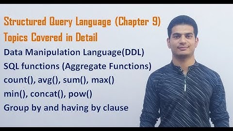 Structured Query Language (SQL) | Class 12 Computer Science with Python (Video 54)