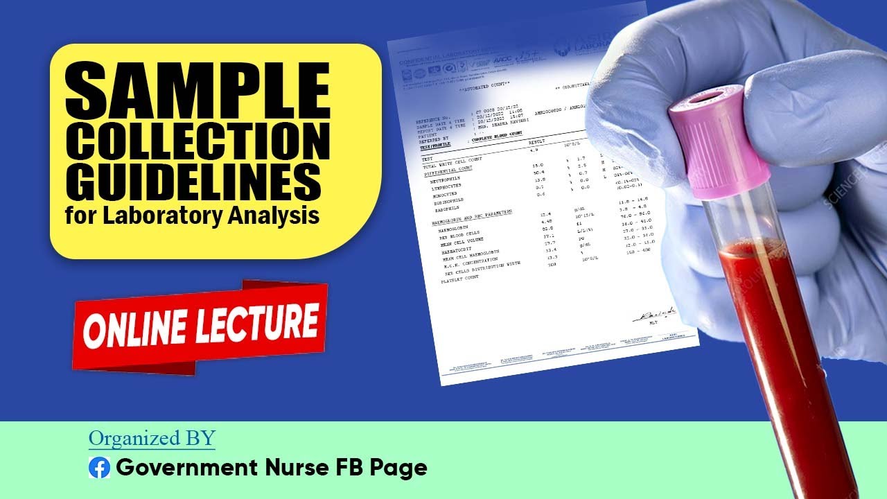 Government Nurse Sample Collection Guideline : 2025-02-15 - YouTube