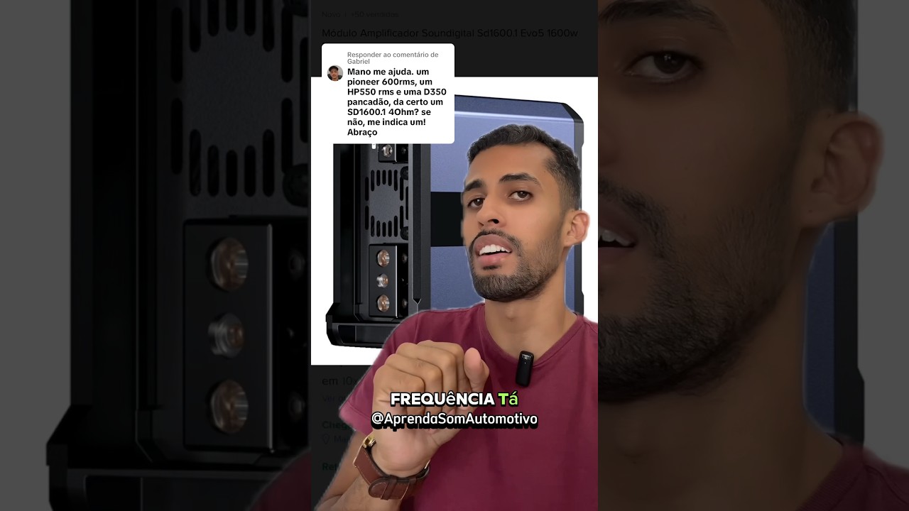 Módulo mono só serve pra tocar uma via 🔊