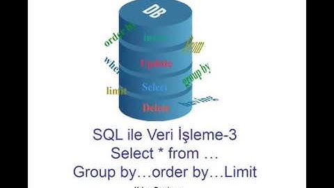 SQL veri İşleme -3 (SELECT * from ...group by order by limit)