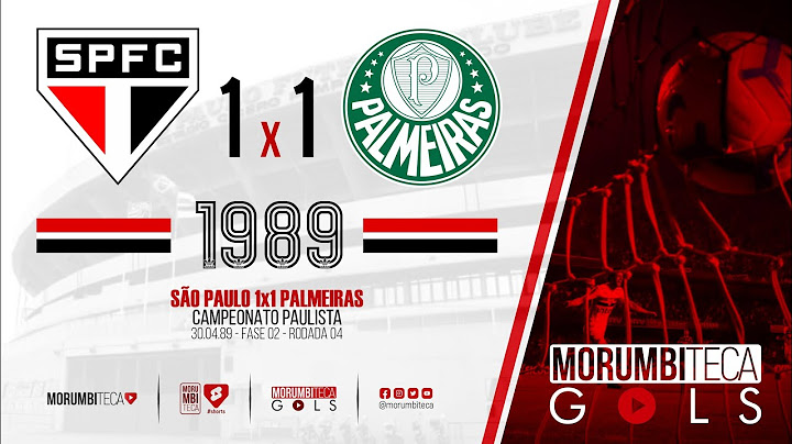 São Paulo 1x1 Palmeiras - Paulista 1989 - fase 02 - rodada 04 - 30/04/1989