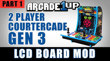 Arcade 1up 2 Player Gen 3 Courtercade - LCD Board Mod Install