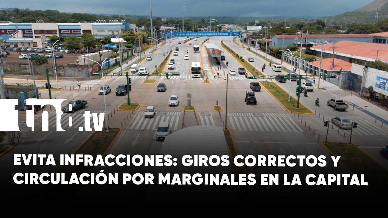 Educación vial: cómo circular correctamente en la Pista Héroes de la Insurrección, Managua