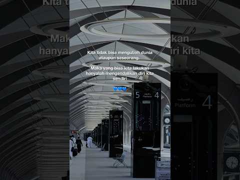 Kita tidak bisa mengubah dunia ataupun seseorang yang kita lakukan mengendalikan diri kitasendiri