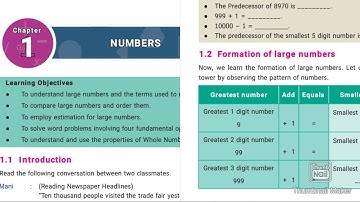 6th std Maths - Term 1 - Chapter 1- Numbers - Formation of Large Numbers