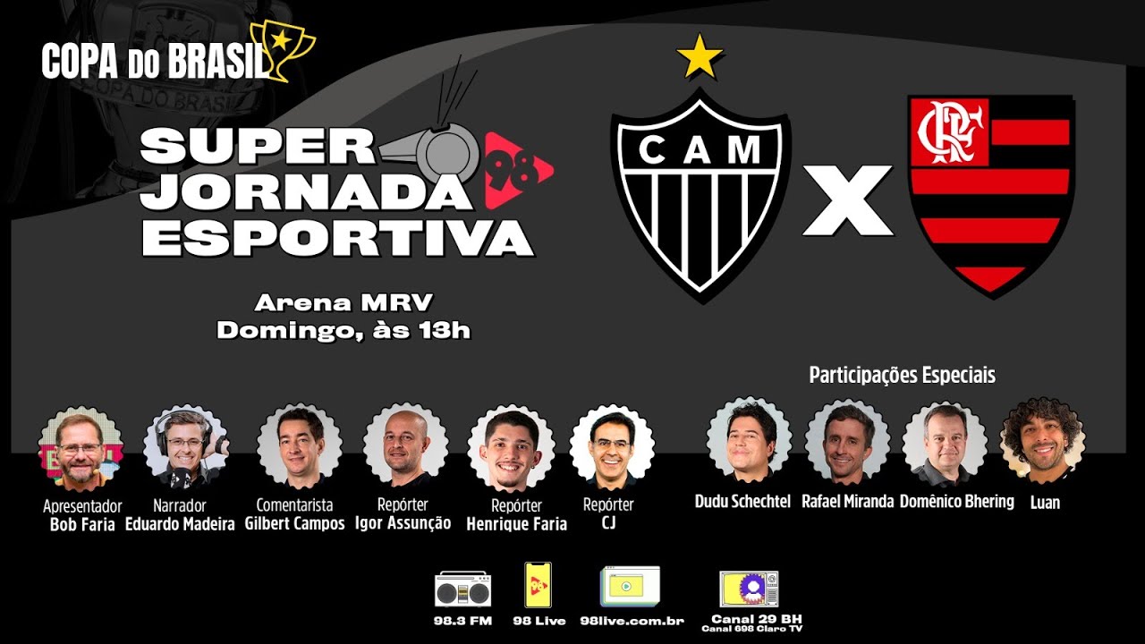 ATLÉTICO x FLAMENGO | FINAL DA COPA DO BRASIL - VOLTA | AO VIVO - 10/11 ...