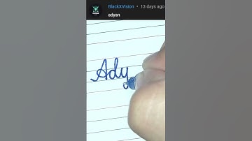 Adyan - Beautiful name in Cursive writing | Cursive writing for beginners | #shorts