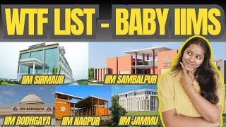 Baby IIM Waitlist Movement | RTI | IIM Sambalpur | IIM Jammu | IIM BG | IIM Nagpur | IIM Sirmaur