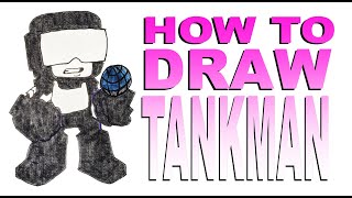 How to draw Tankman (Friday Night Funkin)