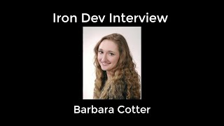 Reality Crushers Iron Dev Interview - Barbara Cotter