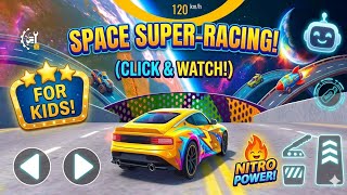 Extreme Space Car Challenge! 🚀 Yellow Car vs Giant Spaceship | Fun Station Toys