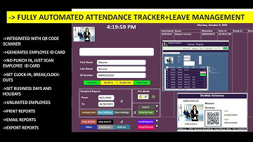 QR CODE EMPLOYEE ATTENDANCE PLUS LEAVE MANAGEMENT