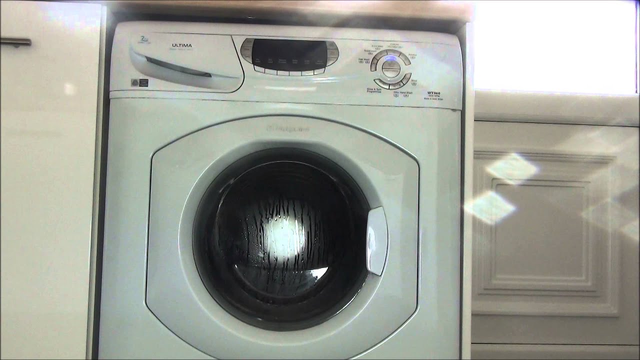 Hotpoint Wt960 Ultima Washing Machine Fast Spin Only 1600rpm Full Cycle Youtube