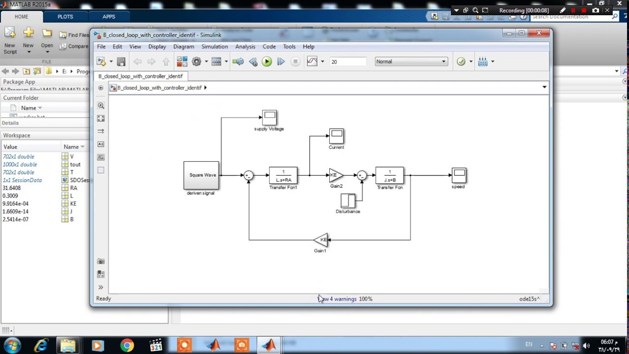 How to Estimate Model Parameters from Test Data with Simulink