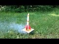 How to make a flying rocket from cardboard with your own hands .DIY