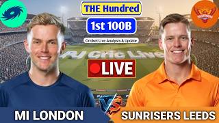 MI London Vs Sunrisers Leeds T20 Match | Live Score Analysis & Discussion | The Hundred Cricket